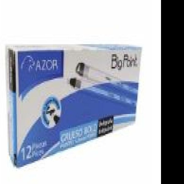 BOLIGRAFO BIG POINT 1.2MM NEGRO AZOR PZA